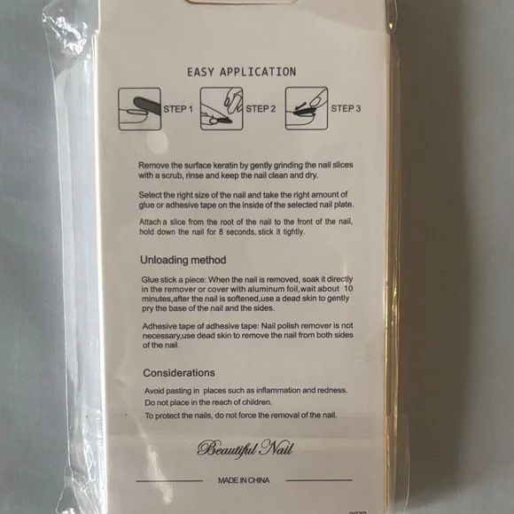 DIY Butterfly Press-On Nails - Natural Delicate Design - Picture 3 of 3